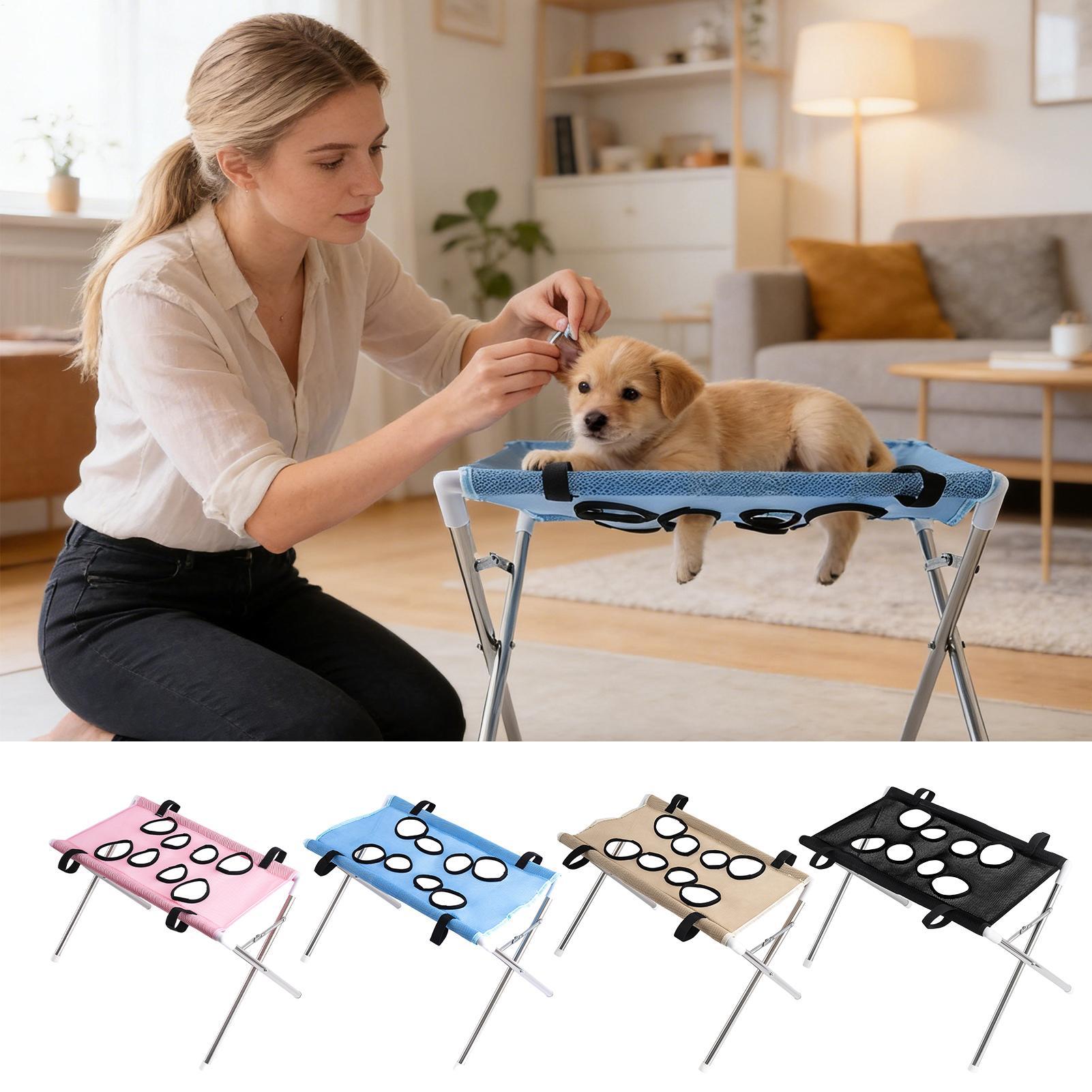 Pet Supplies Warehouse - Pet Grooming Hammock Stand Foldable Cat