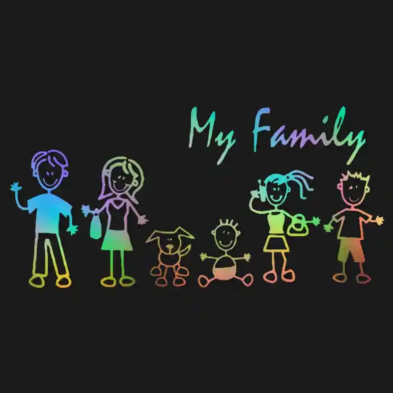 Car Sticker Family Stick Figur - Pet Supplies Warehouse ulasan dan harga
